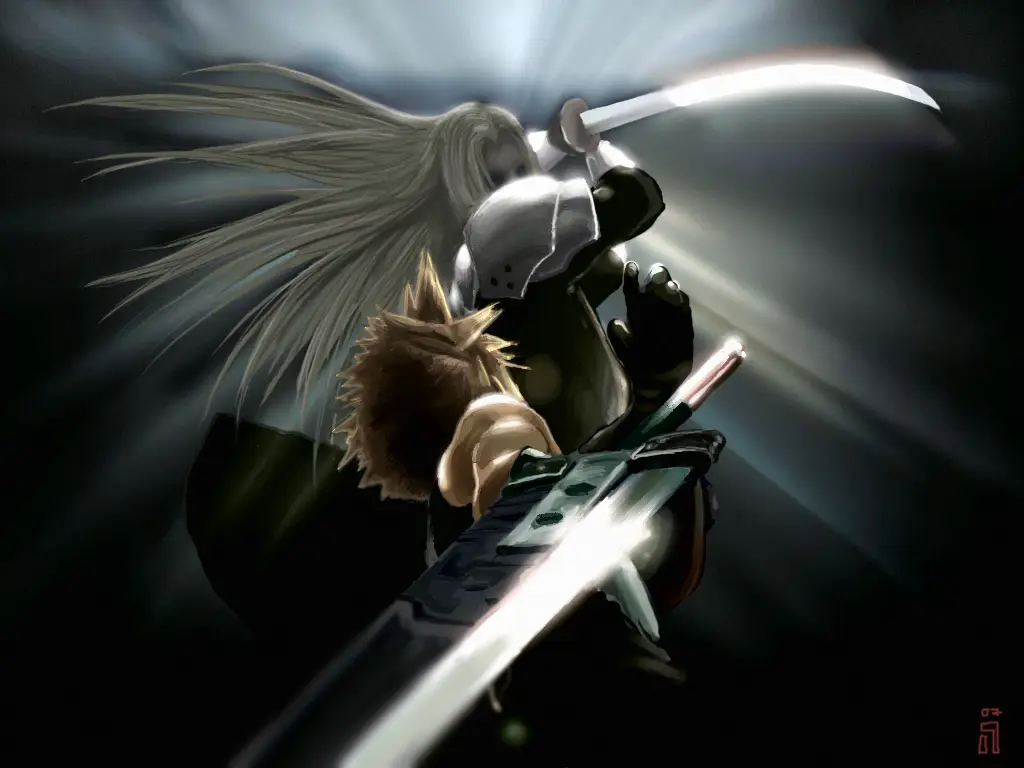 Potret Cloud dan Sephiroth dalam Final Fantasy: Last Order