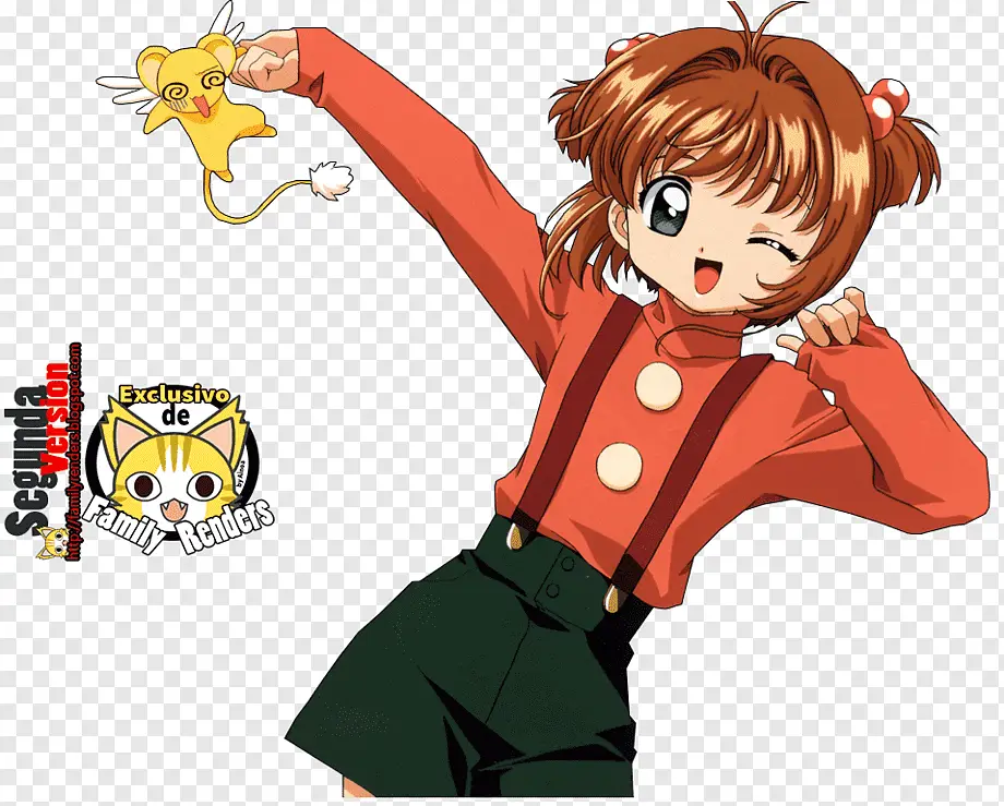 Sakura dan Syaoran dalam anime Cardcaptor Sakura Clear Card Arc