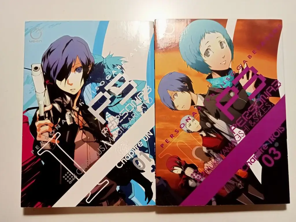 Gambar yang menunjukkan hubungan sosial dalam manga Persona 3