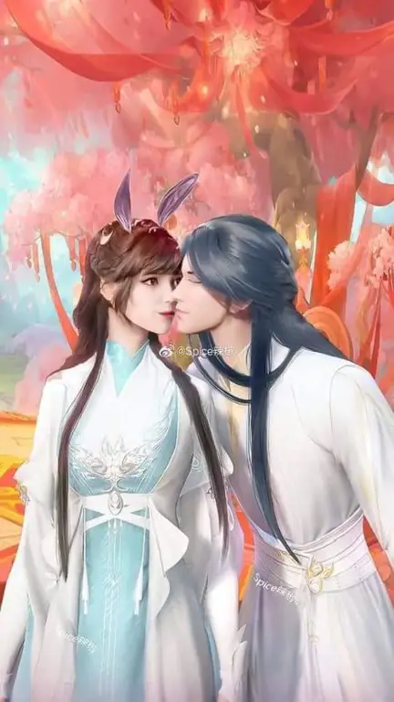 Tang San dan Xiao Wu dalam anime Soul Land