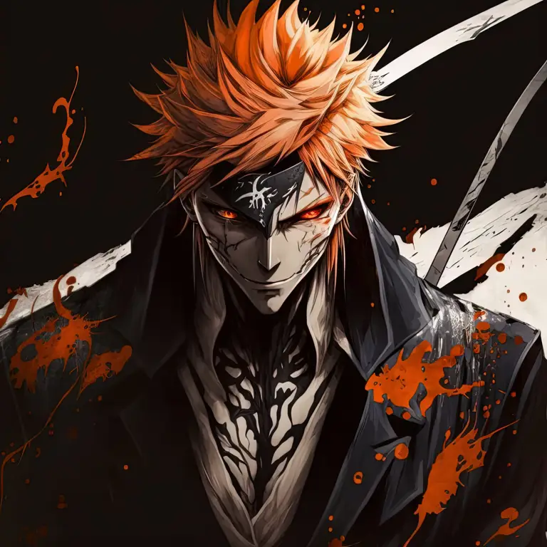 Adegan aksi Ichigo Kurosaki dalam film Bleach