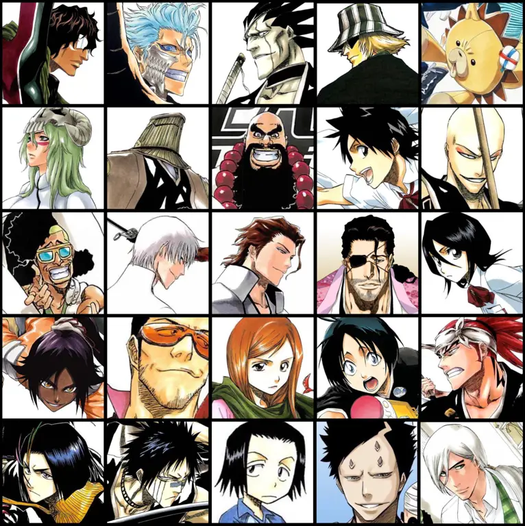 Gambar para karakter utama Bleach