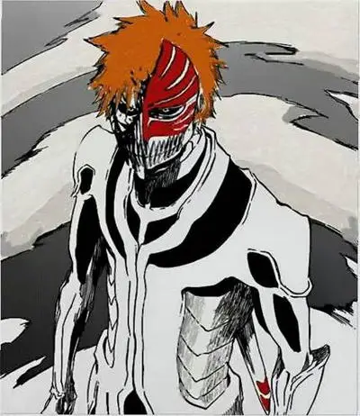 Gambar Ichigo Kurosaki menggunakan kekuatan Fullbring-nya