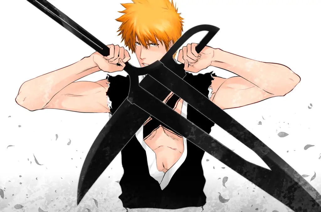 Gambar Ichigo Kurosaki, tokoh utama Bleach