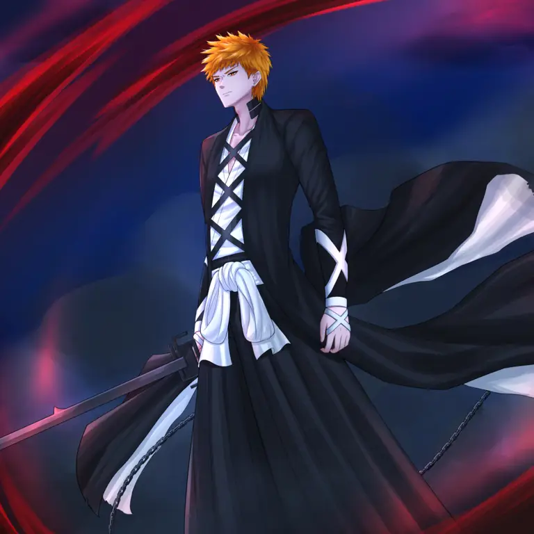 Ichigo Kurosaki dalam Arc Perang Darah Seribu Tahun Gambar Ichigo Kurosaki di arc Thousand Year Blood War