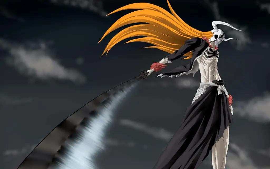 Ichigo Kurosaki dalam bentuk terkuat Gambar Ichigo Kurosaki dalam bentuk finalnya