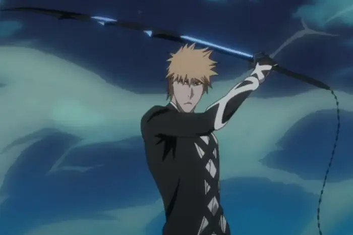 Ichigo Kurosaki, tokoh utama Bleach, dalam adegan dari episode pertama.