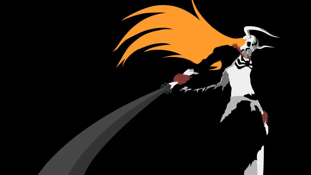 Wallpaper minimalis Ichigo Kurosaki dari Bleach