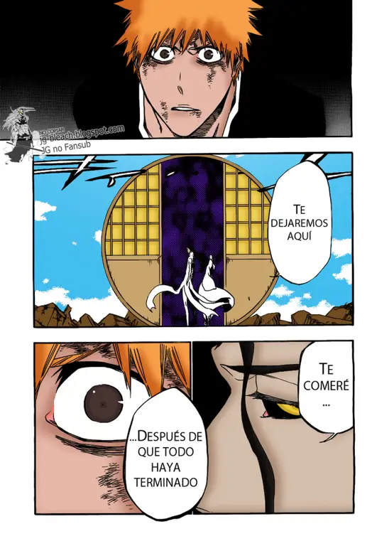 Gambar manga Bleach full color yang menampilkan Ichigo Kurosaki