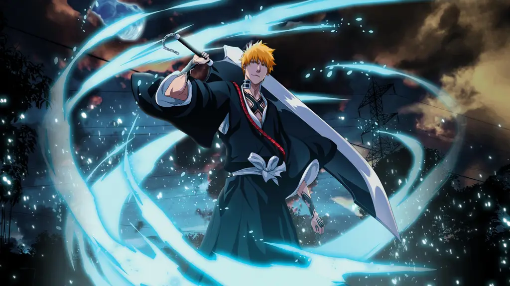 Gambar wallpaper 3D Ichigo Kurosaki dari Bleach