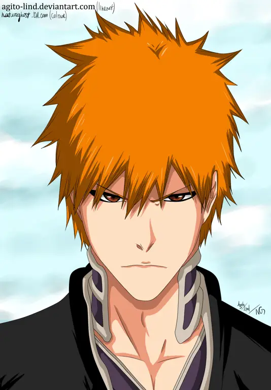 Gambar Ichigo Kurosaki, karakter utama Bleach