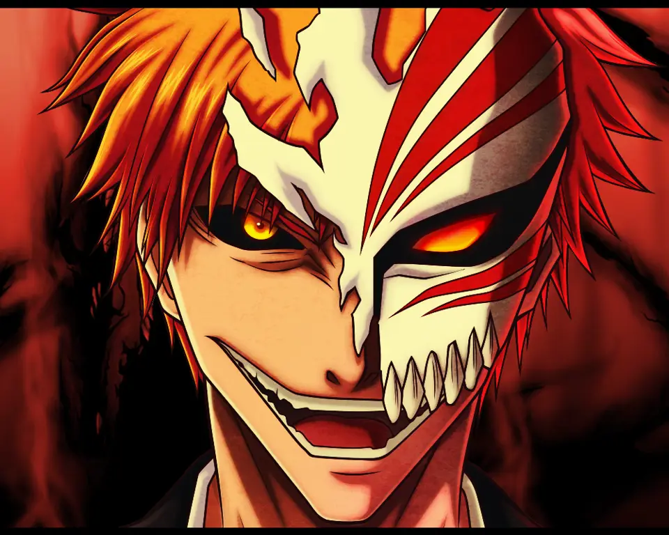 Gambar Ichigo Kurosaki, karakter utama Bleach.