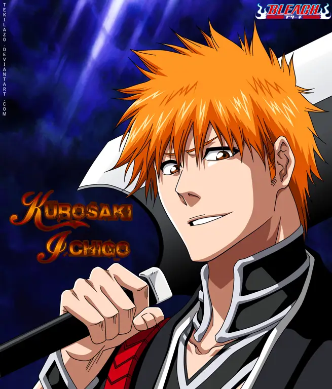 Gambar Ichigo Kurosaki, karakter utama Bleach