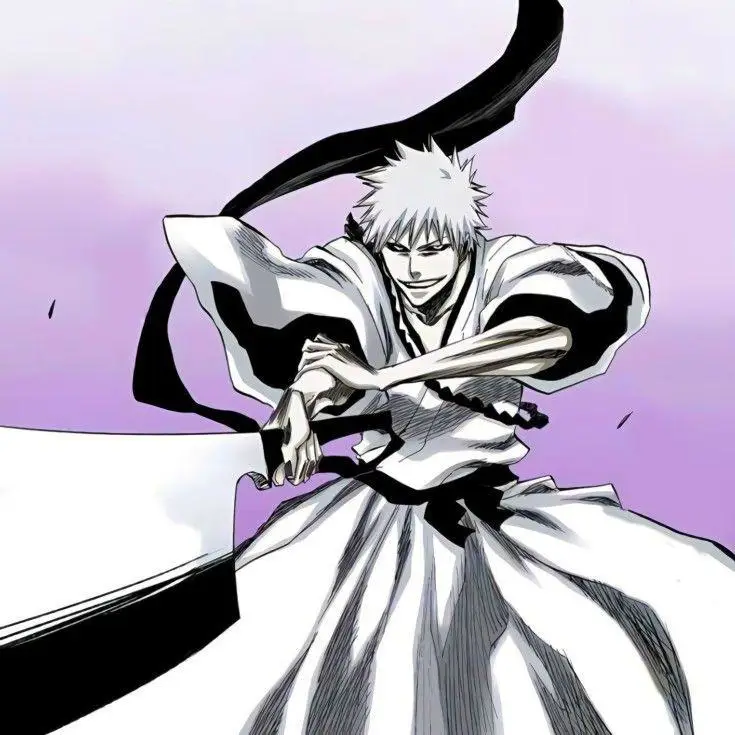 Gambar Ichigo Kurosaki menggunakan kekuatan Shinigami-nya