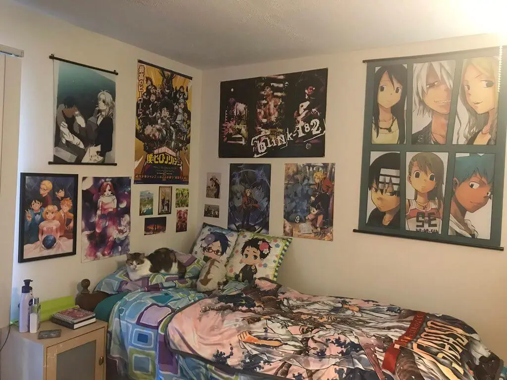 Dekorasi kamar tidur anime