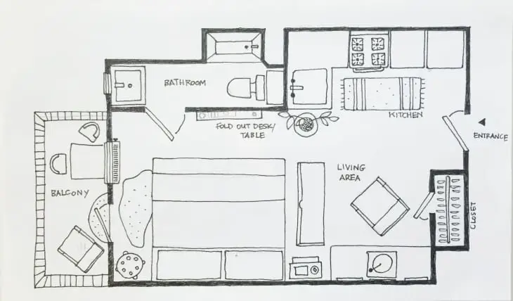 Tata letak furnitur apartemen kecil