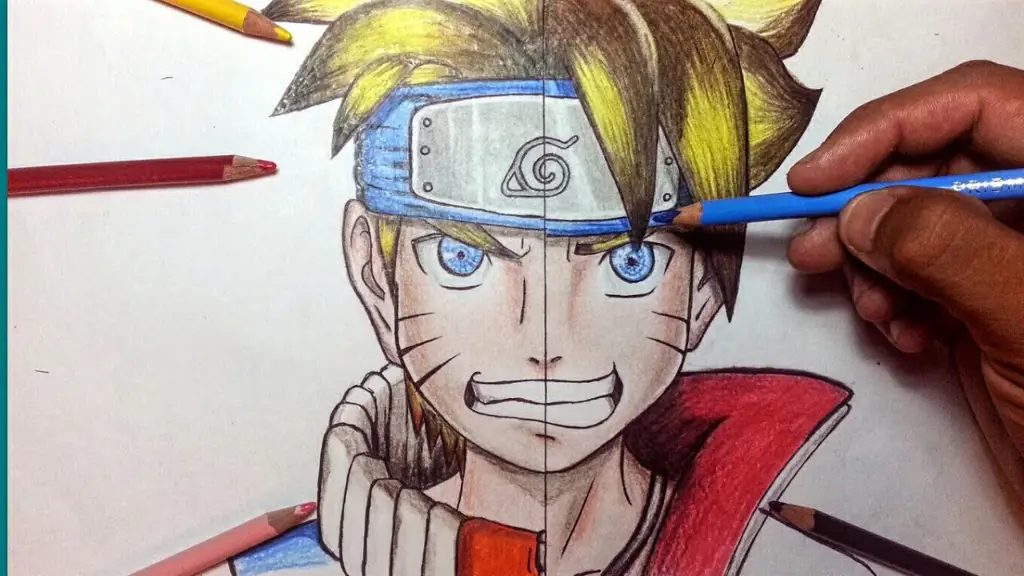 Gambar Boruto dan Naruto bersama