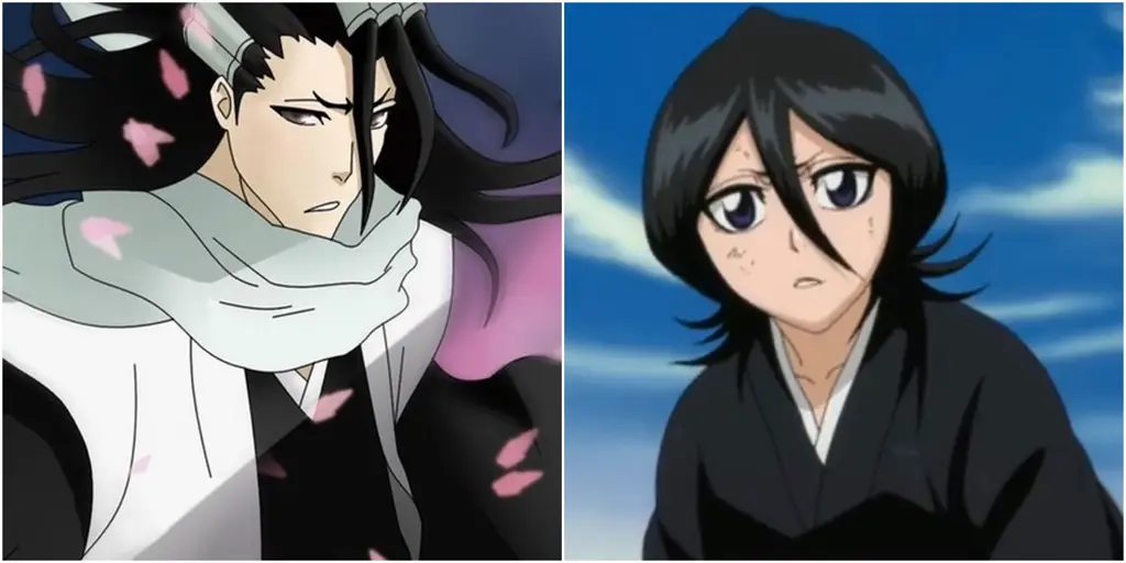 Gambar Byakuya dan Rukia Kuchiki bersama