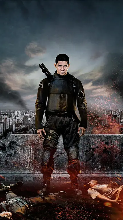 Foto Iko Uwais dalam film The Raid 2