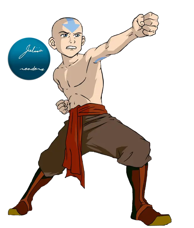 Ilustrasi karakter Aang