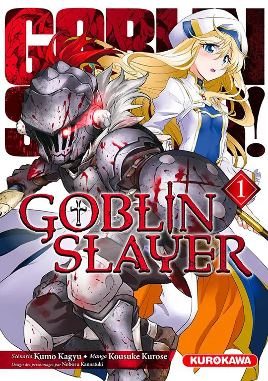 Ilustrasi manga Goblin Slayer yang menegangkan