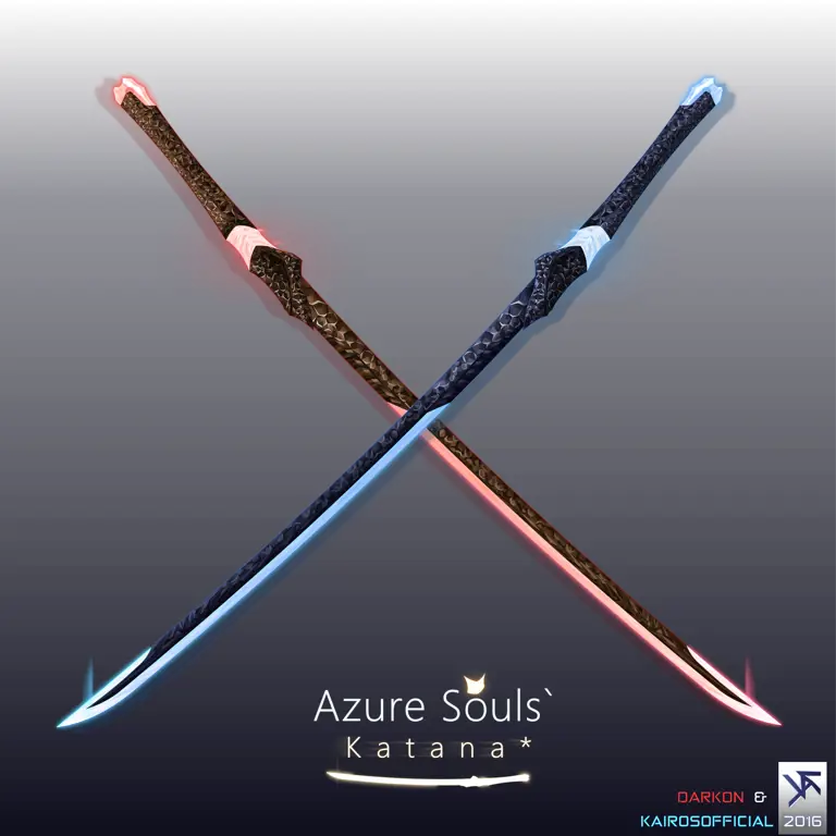 Gambar anime laki-laki dengan katana, latar belakang transparan