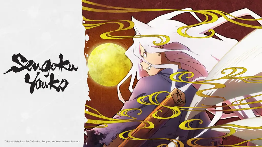 Ilustrasi anime Sengoku Youko dalam busur Thousand Demons Chaos