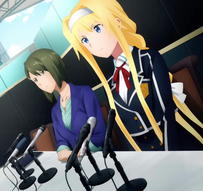 Screenshot anime Sword Art Online sebagai ilustrasi