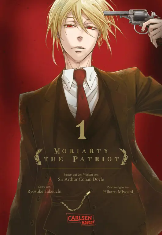 Ilustrasi karakter dalam komik Moriarty the Patriot