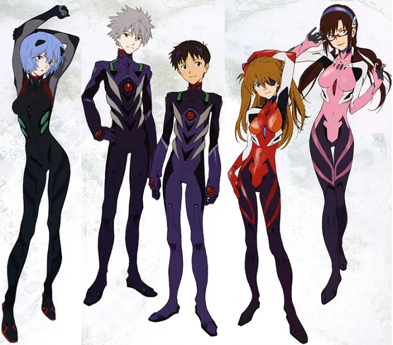 Gambar karakter-karakter Evangelion