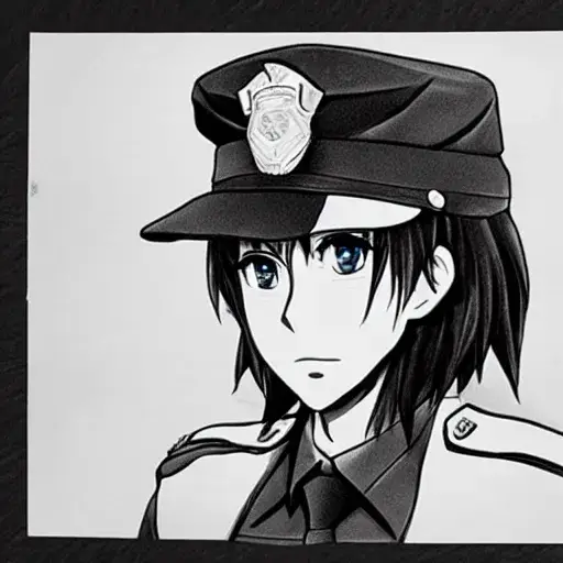 Ilustrasi anime detektif polisi