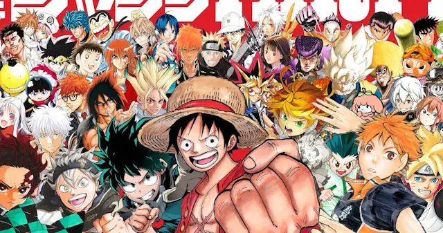 Ilustrasi berbagai karakter anime Berbagai karakter anime yang populer
