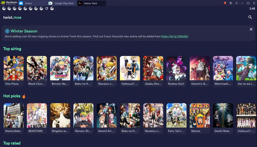 Berbagai situs streaming anime