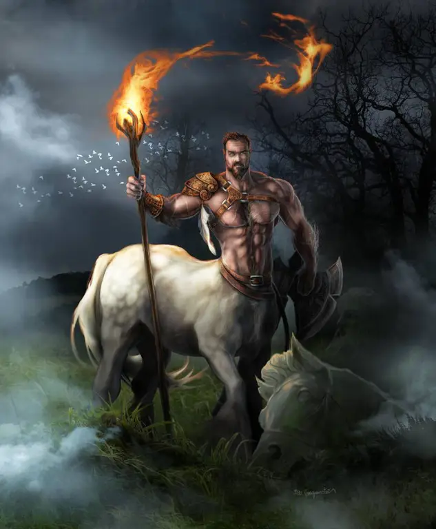 Ilustrasi makhluk mitologi Centaur