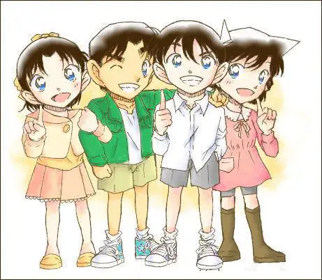 Gambar chibi Conan dan Ran