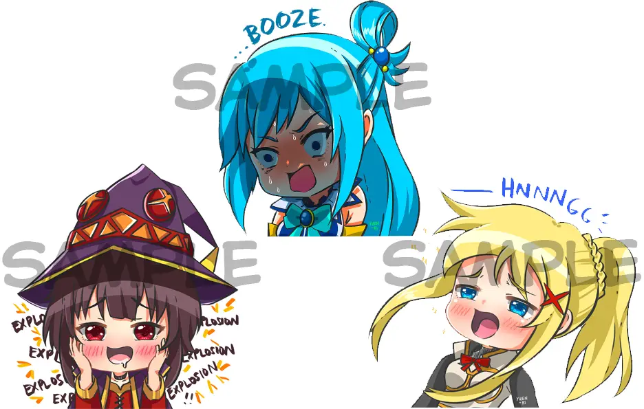 Karakter-karakter Konosuba versi chibi