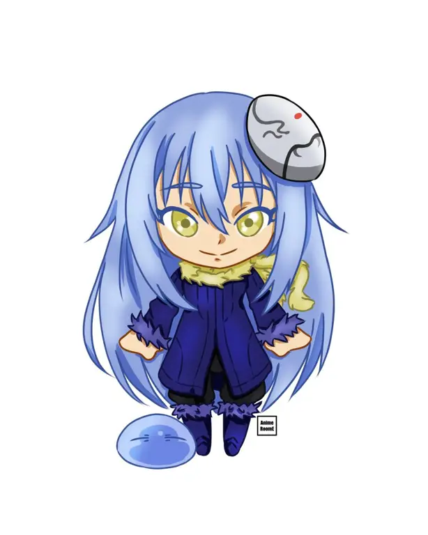 Gambar chibi Rimuru yang lucu dan menggemaskan