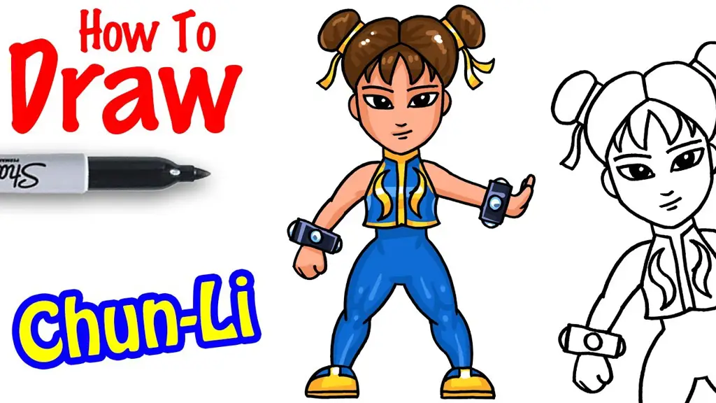 Ilustrasi Chun-Li dari Street Fighter II