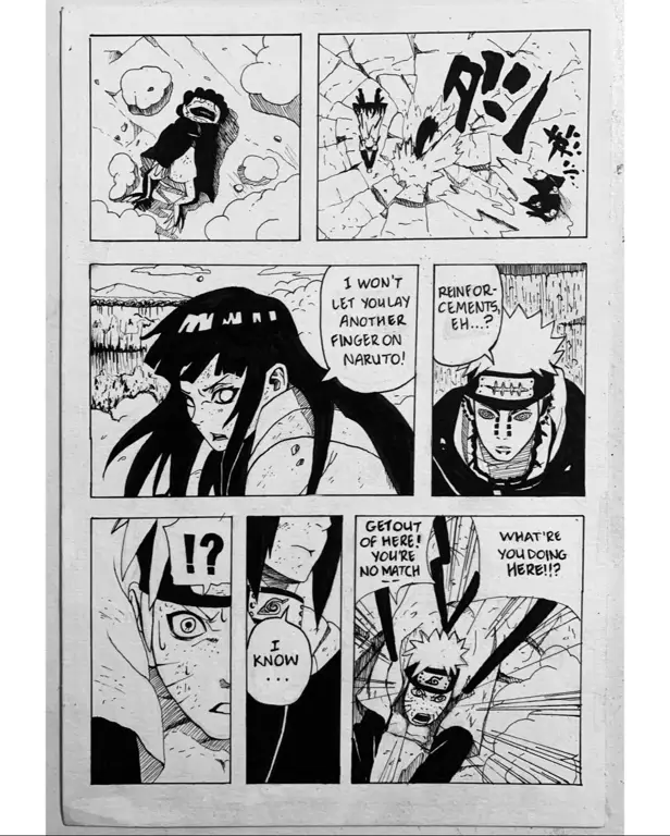 Ilustrasi dari chapter 416 Panel manga Naruto chapter 416