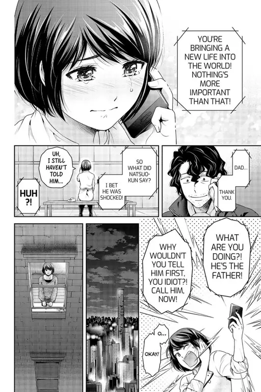 Ilustrasi dari manga Domestic na Kanojo Panel manga Domestic na Kanojo