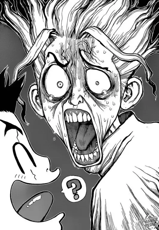 Panel manga Dr. Stone yang menarik dan detail