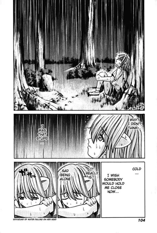 Panel manga Elfen Lied