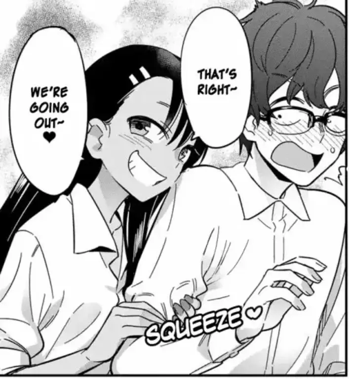 Panel-panel menarik dari manga Nagatoro