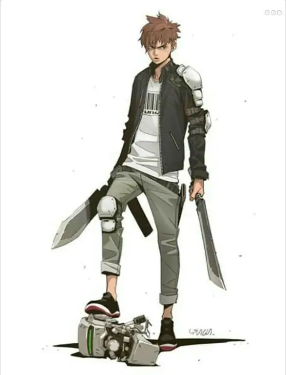 Ilustrasi desain karakter dalam anime HAL Desain karakter anime
