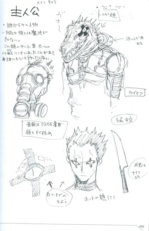 Desain karakter-karakter di Dorohedoro