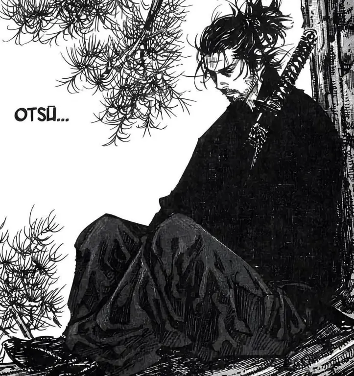 Ilustrasi Musashi Miyamoto dari komik Vagabond