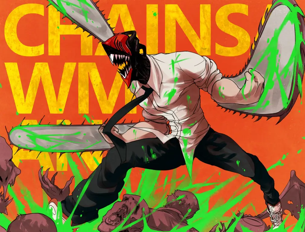 Gambar Dewa Jashin dari Chainsaw Man