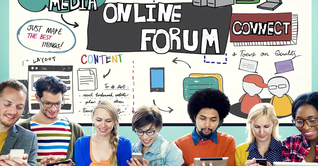 Gambar yang menggambarkan diskusi forum online