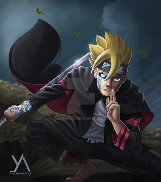 Gambar fanart Boruto Uzumaki