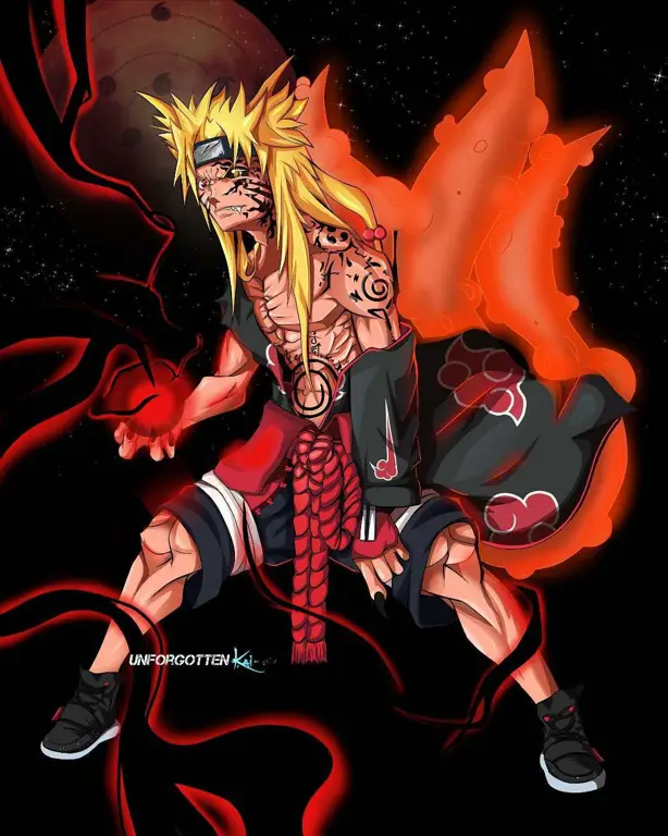 Naruto bergabung dengan Akatsuki: sebuah ilustrasi penggemar